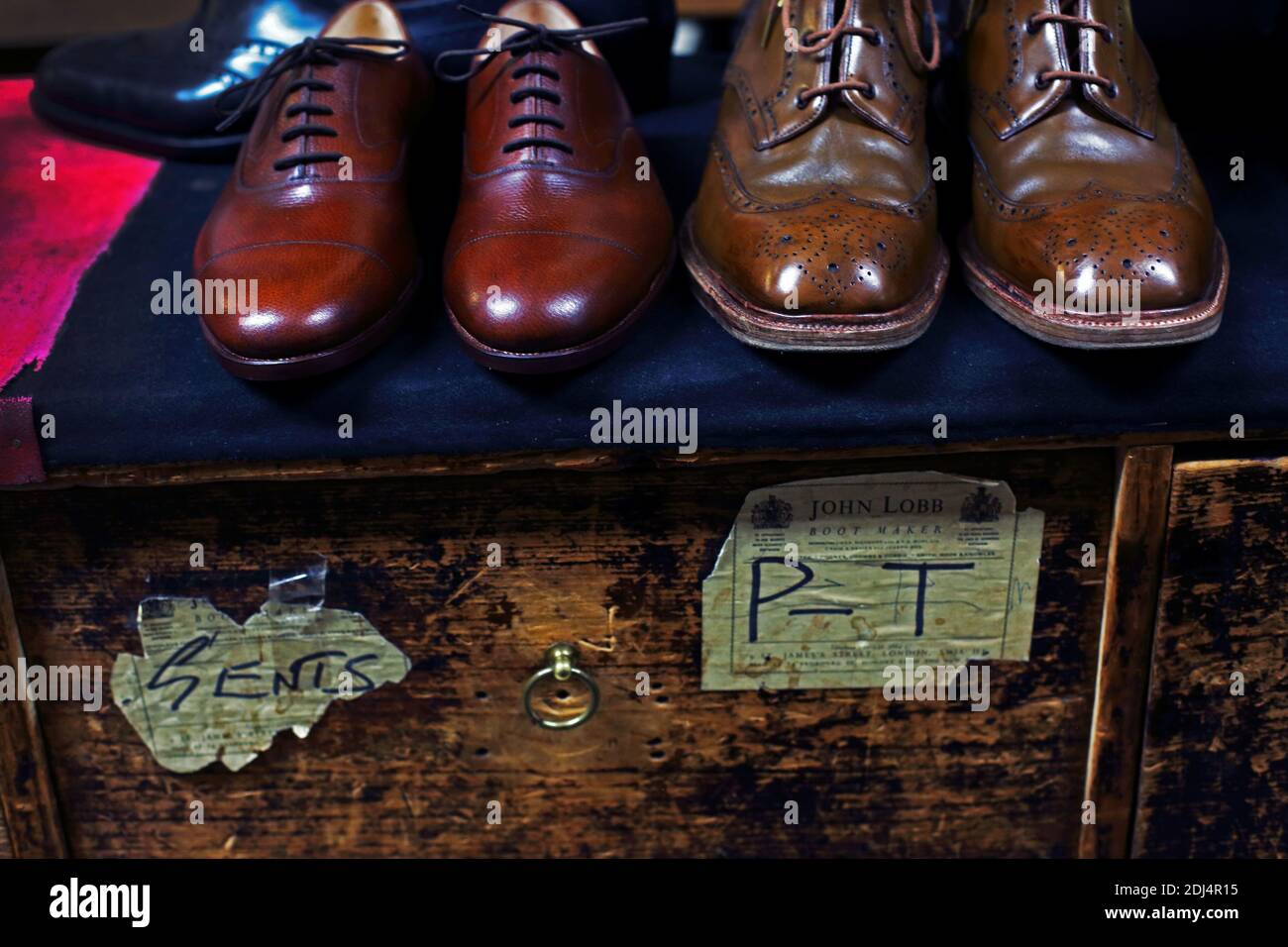 John Lobb/ Makers of bespoke boots and shoes .Handmade mens shoes Stock