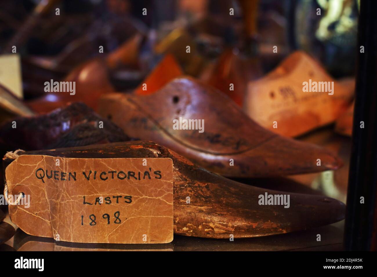 Shoe lasts of Queen Victoria from 1898, made by John Lobb, bespoke