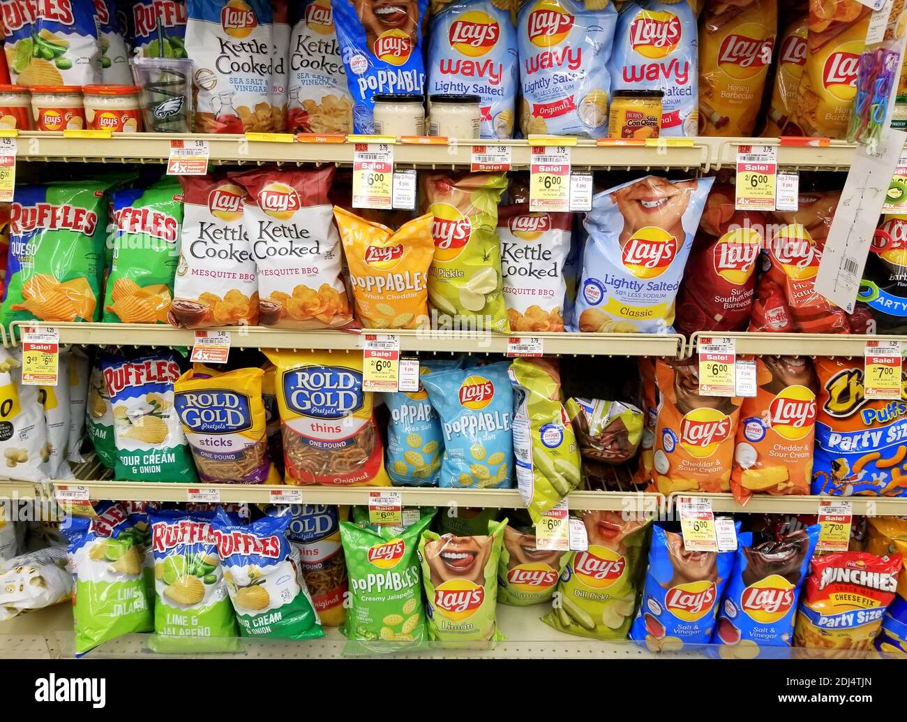 Wilmington, Delaware, U.S.A December 10, 2020 Variety of chips