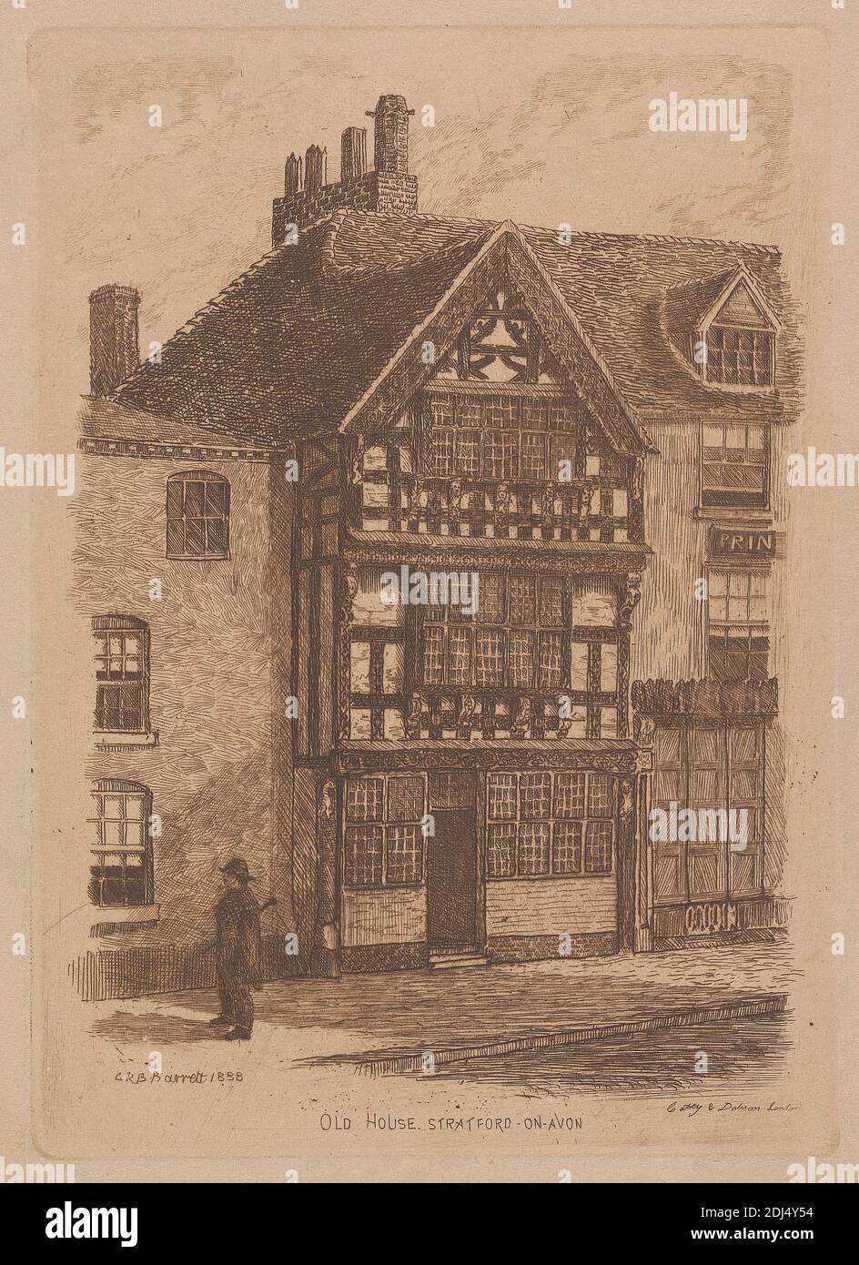 Old House. Stratford on Avon, Barret Jr., 17671842, British