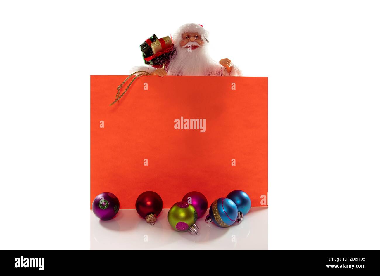 Santa holding white paper hi-res stock photography and images - Alamy