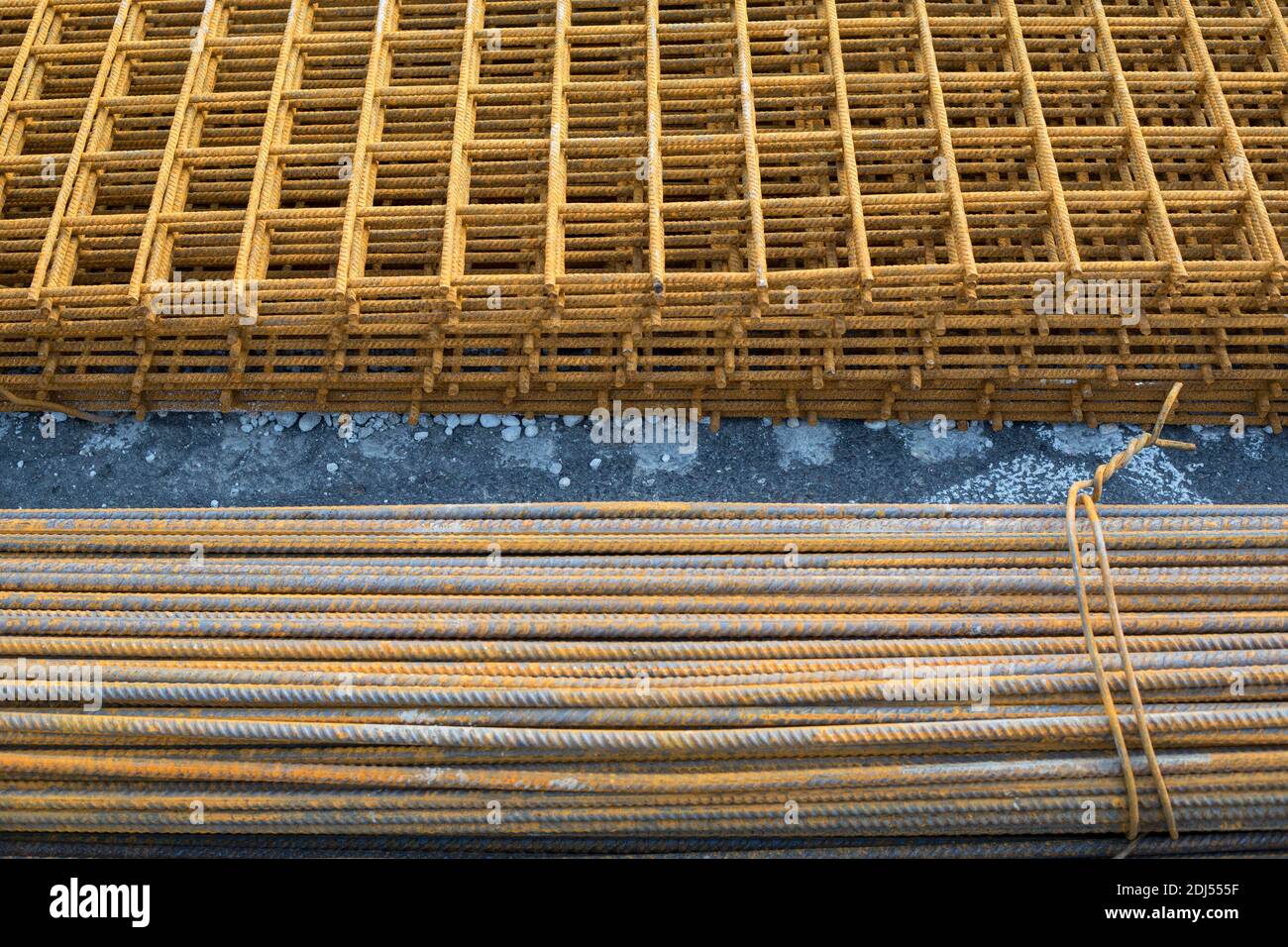 Reinforcement steel for concrete Stock Photo Alamy