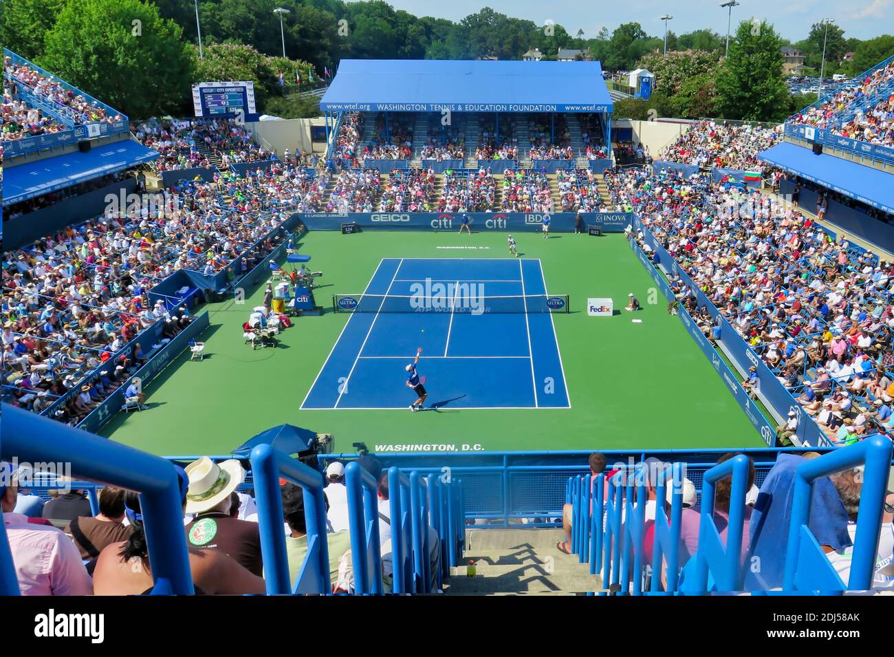 Singles match at the City Open tennis tournament in Washington dc Stock  Photo - Alamy