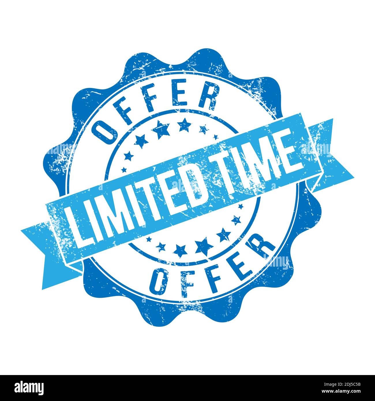 Limited time offer stamp sign seal Royalty Free Vector Image