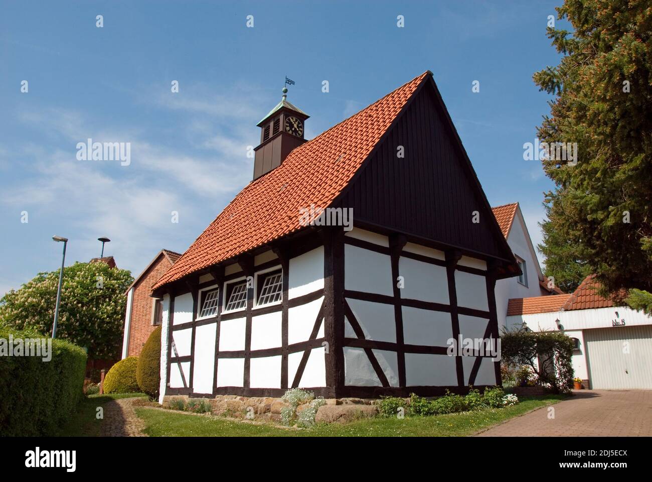 Deutschland, Niedersachsen, Region Hannover, Stadt Gehrden, Lemmie, Kapelle Stock Photo