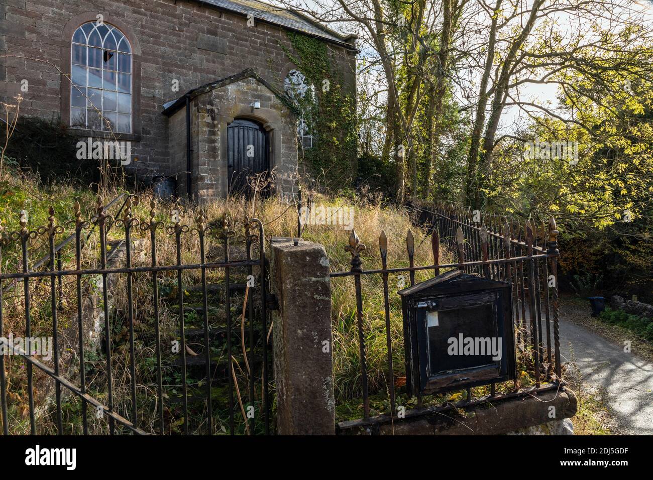 The old disused Wesleyan Methodist Chapel, Parwich, Derbyshire Stock Photo