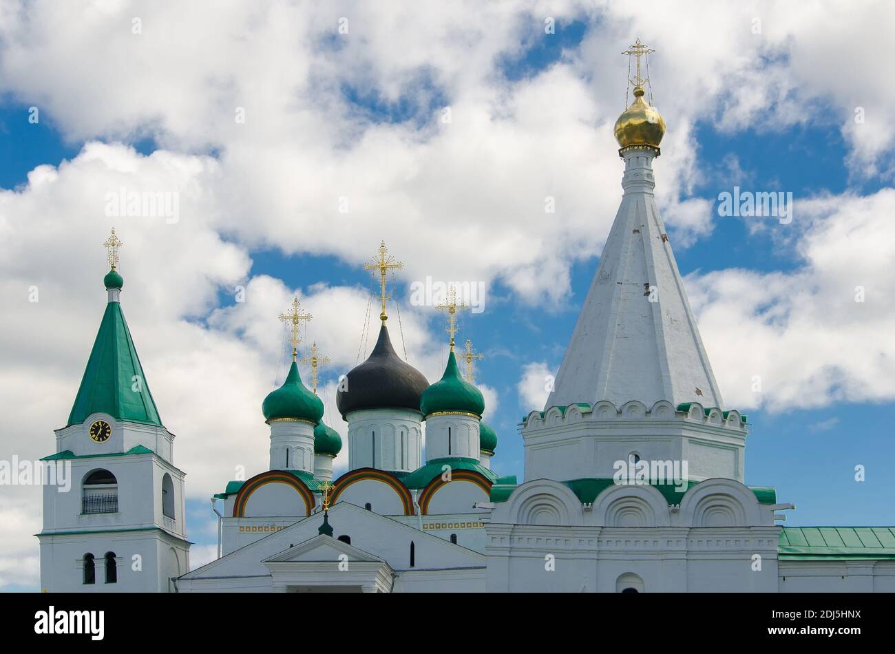 Holy place of Orthodox Christians: Ascension Pechersky Monastery in Nizhny Novgorod Stock Photo
