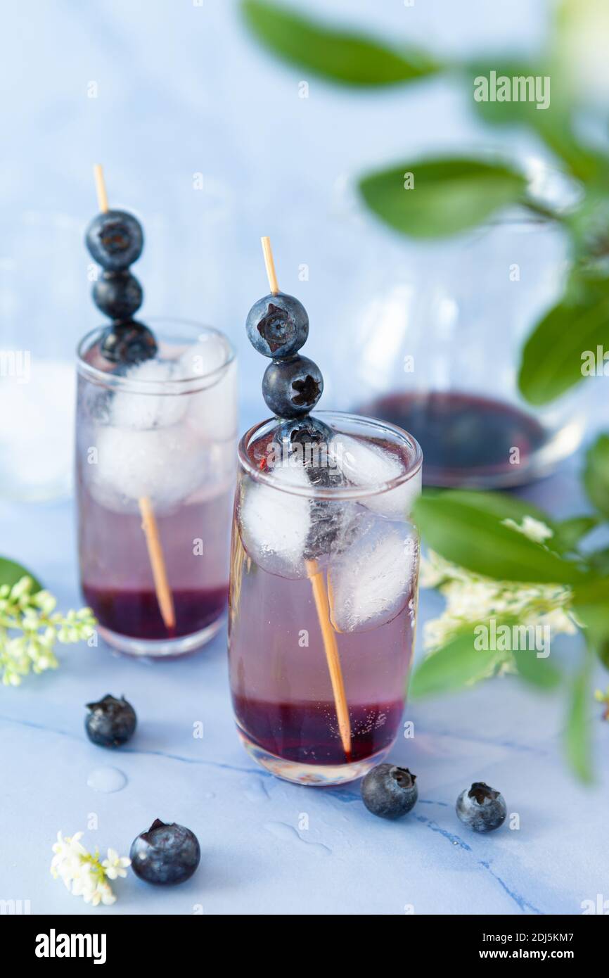 Blueberry Drink Stock Photo