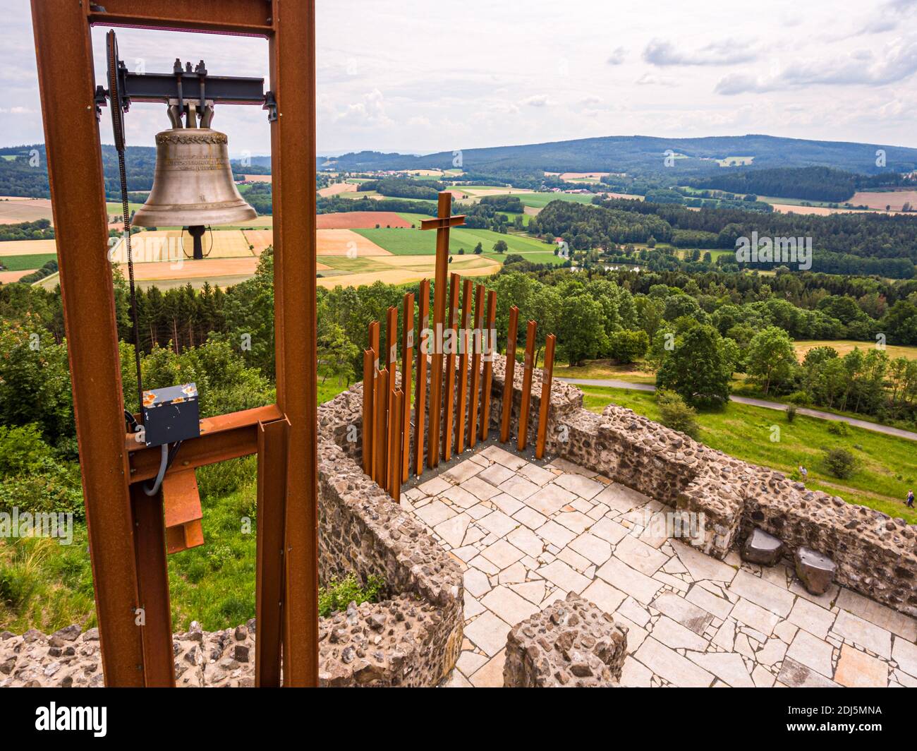 Reconstructed belltower on the chapel of WaldeckCastle in Kemnath