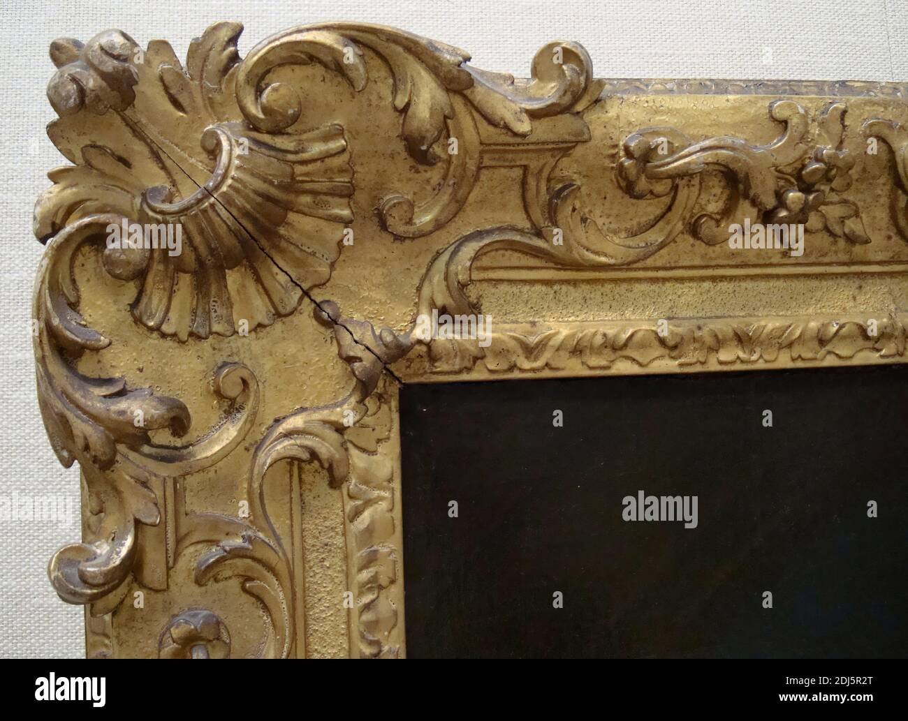 British, Régence style frame, Unknown framemaker, mid-18th century, Carved wood, later oil gilding over original oil and water gilding, punched ground and sanded frieze Stock Photo