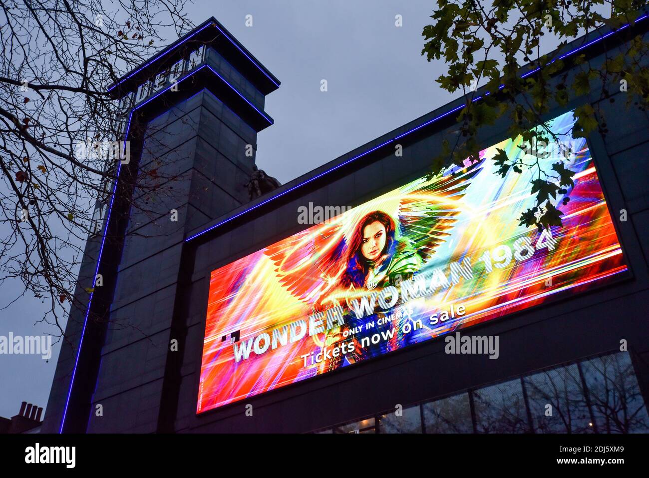 Odeon Luxe, Leicester Square, London, UK. 13th Dec 2020. Wonder Woman 1984  in cinemas in the U.K. from December16th for just one month then released  as VOD on SKY. Credit: Matthew Chattle/Alamy