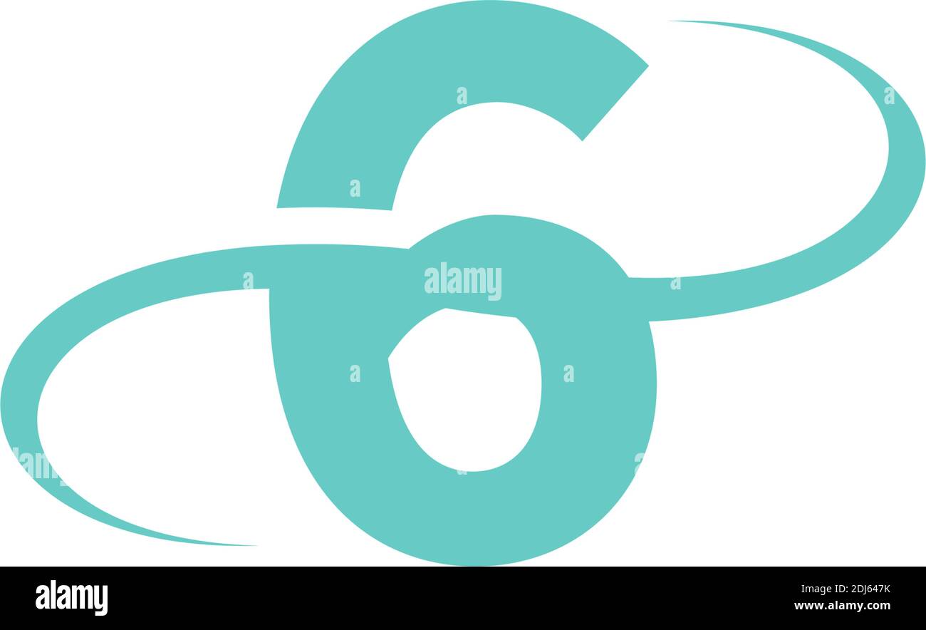 Number 6 logo icon design vector illustration Stock Vector
