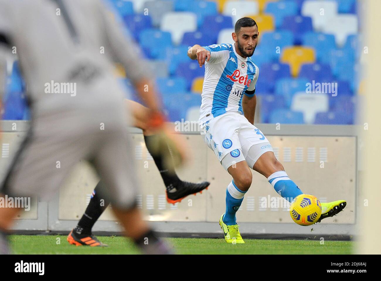 Napoli, Italy. 13th Dec, 2020. Faouzi Ghoulam player of Napoli, during the match of the Italian football league between Napoli vs Sampdoria final result 2-1, match played at the Diego Armando Maradona stadium in Naples. Italy, December 13, 2020. (Photo by Vincenzo Izzo/Sipa USA) Credit: Sipa USA/Alamy Live News Stock Photo