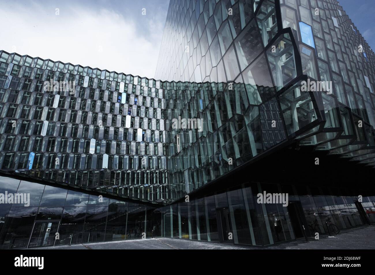 Harpa Concert Hall and Conference Center, Reykjavik, Iceland, Polar Regions Stock Photo