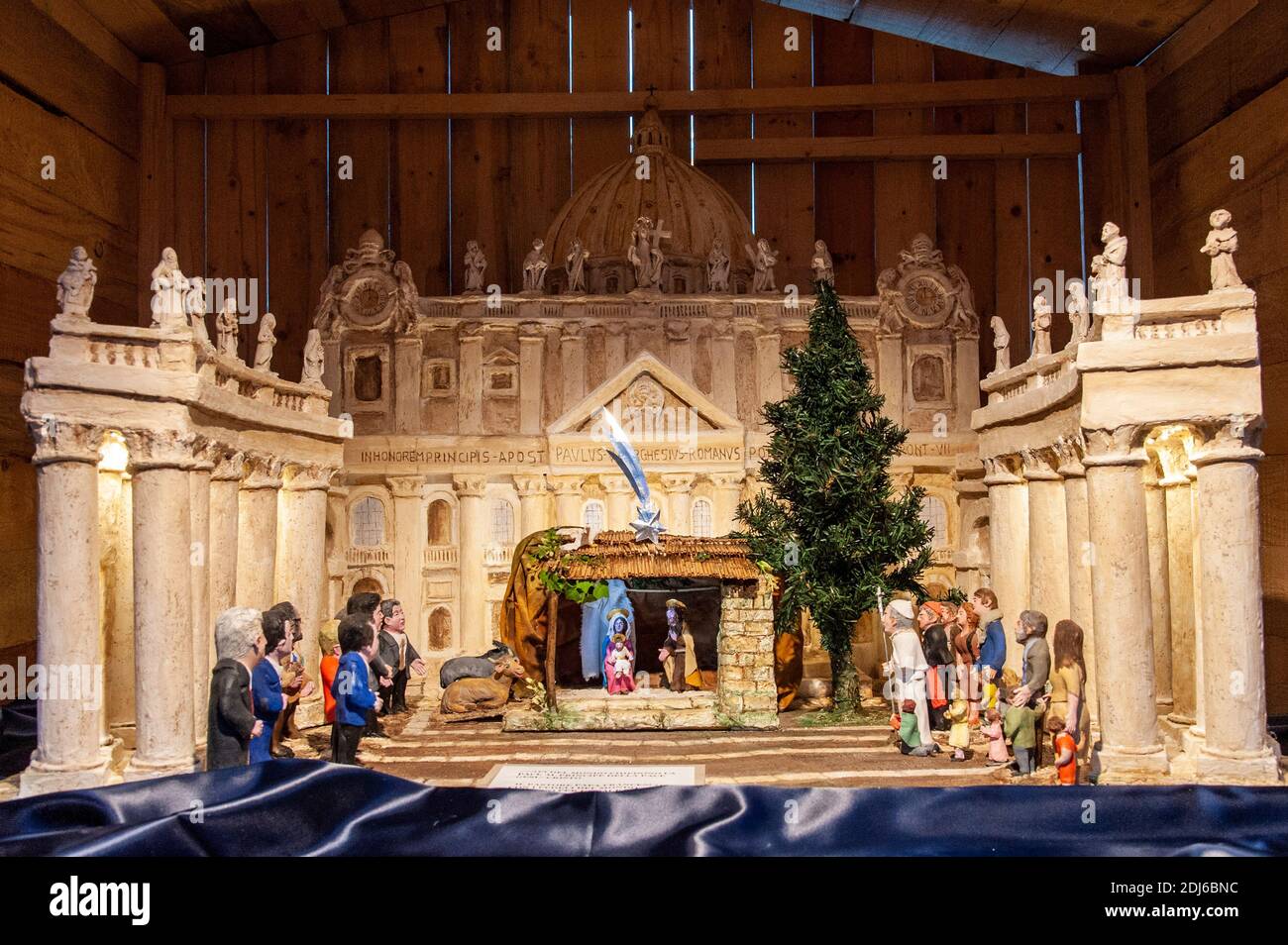 December 13, 2020 Nativity scene at the inauguration of the 100 nativity scenes exhibition in