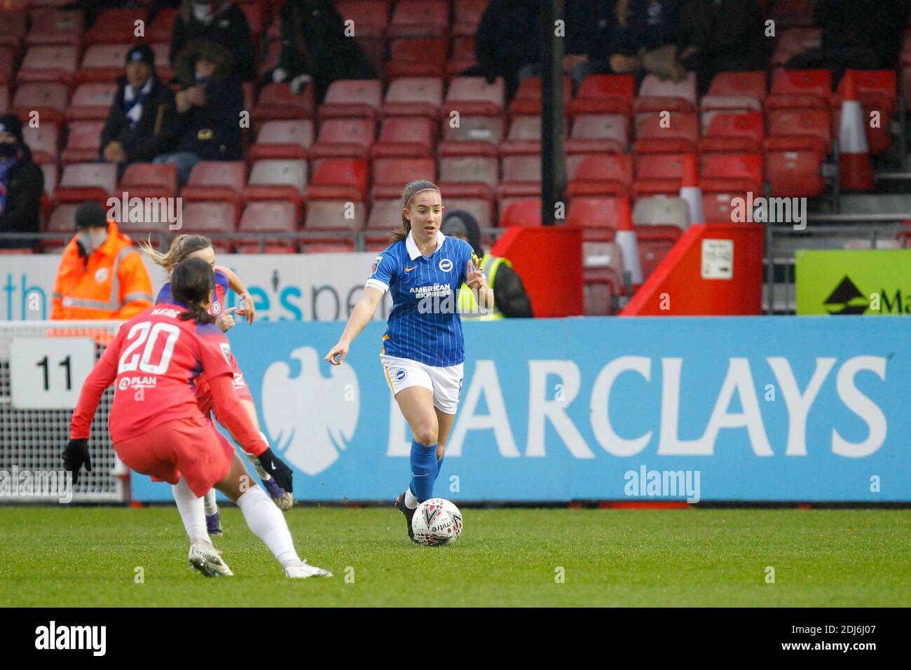 Crawley, UK. 13th Dec, 2020. Maya LeTissier of Brighton Women during the FAWSL match between Brighton and Hove Albion Women and Chelsea Women at The People's Pension Stadium, Crawley, England on 13 December 2020. Photo by Carlton Myrie/PRiME Media Images. Credit: PRiME Media Images/Alamy Live News Stock Photo