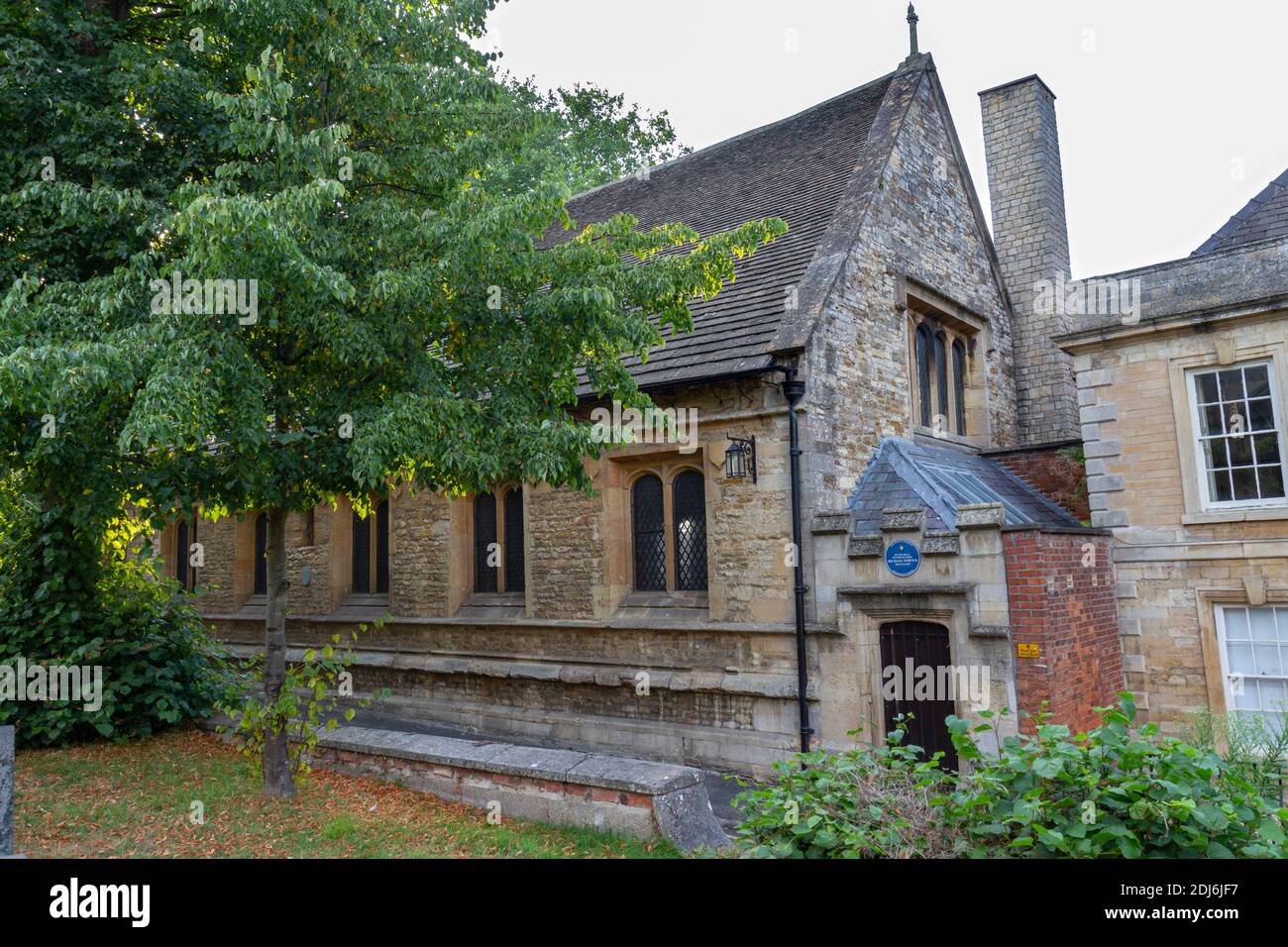 The Kings School hall, where Sir Isaac Newton was educated, Grantham, Lincolnshire, UK. Stock Photo