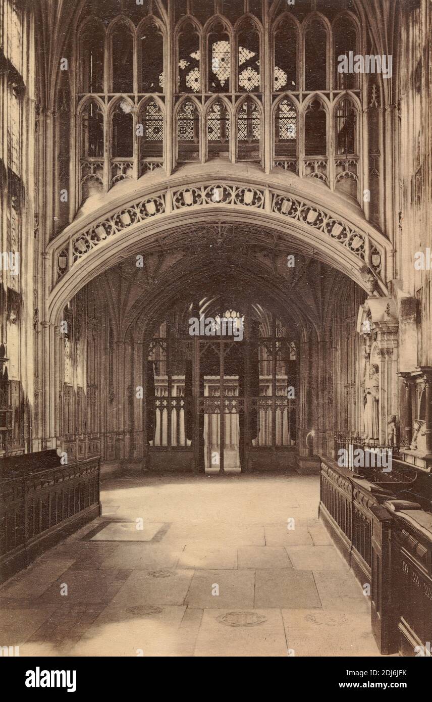 Vintage Postcard posted on 14 April 1906 GLOUCESTER CATHEDRAL The REREDOS