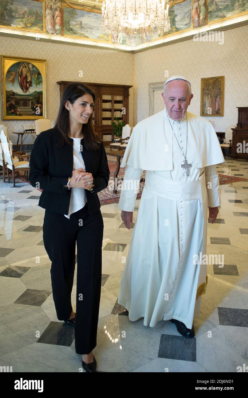 Pope Francis met with newly elected mayor of Rome Virginia Raggi at the ...