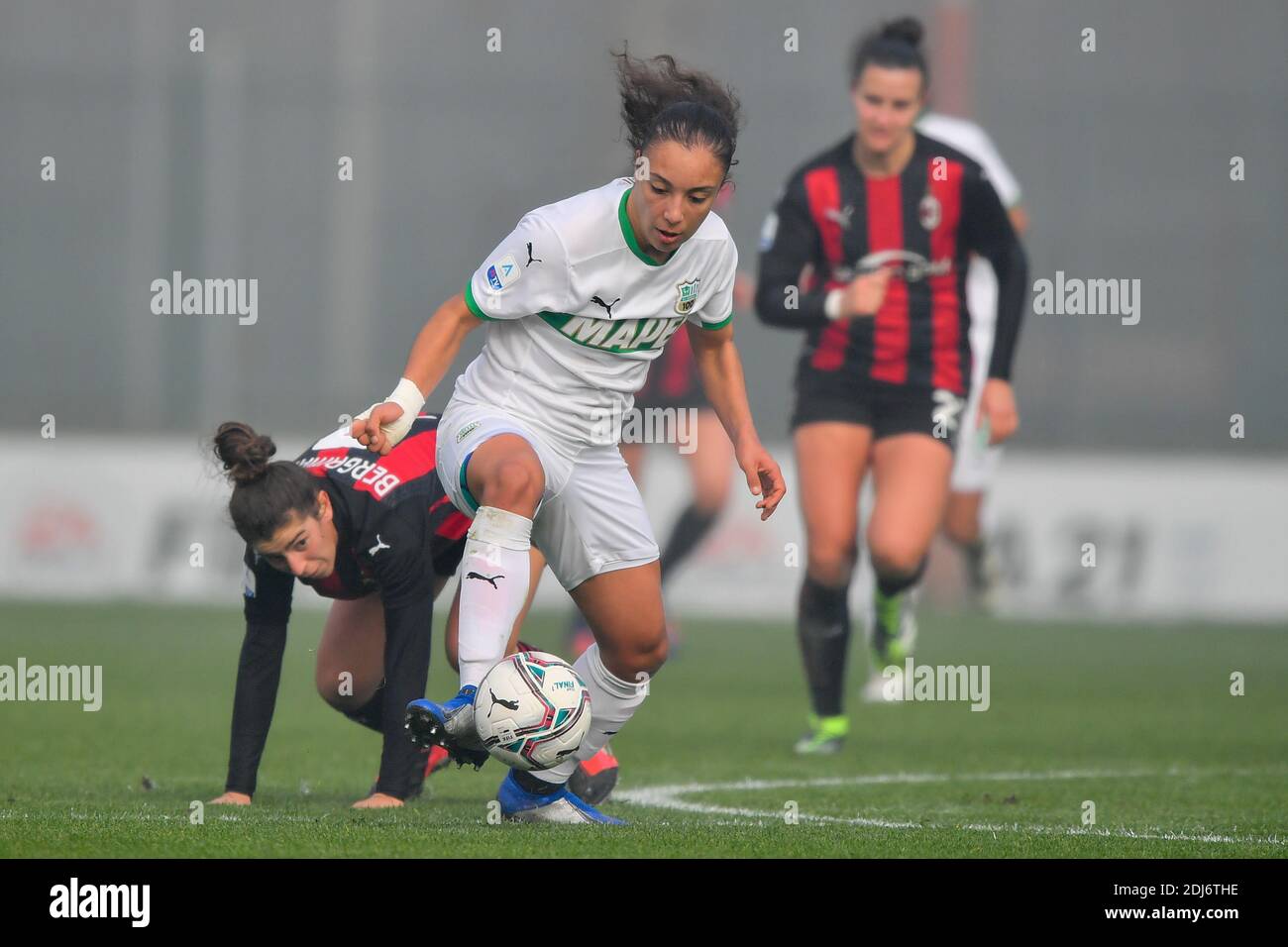 Milano, Italia. 13th Dec, 2020. Haley Bugeja (#7 US Sassuolo) in action during the Serie A women's match between AC Milan Women and US Sassuolo Cristiano Mazzi/SPP Credit: SPP Sport Press Photo. /Alamy Live News Stock Photo