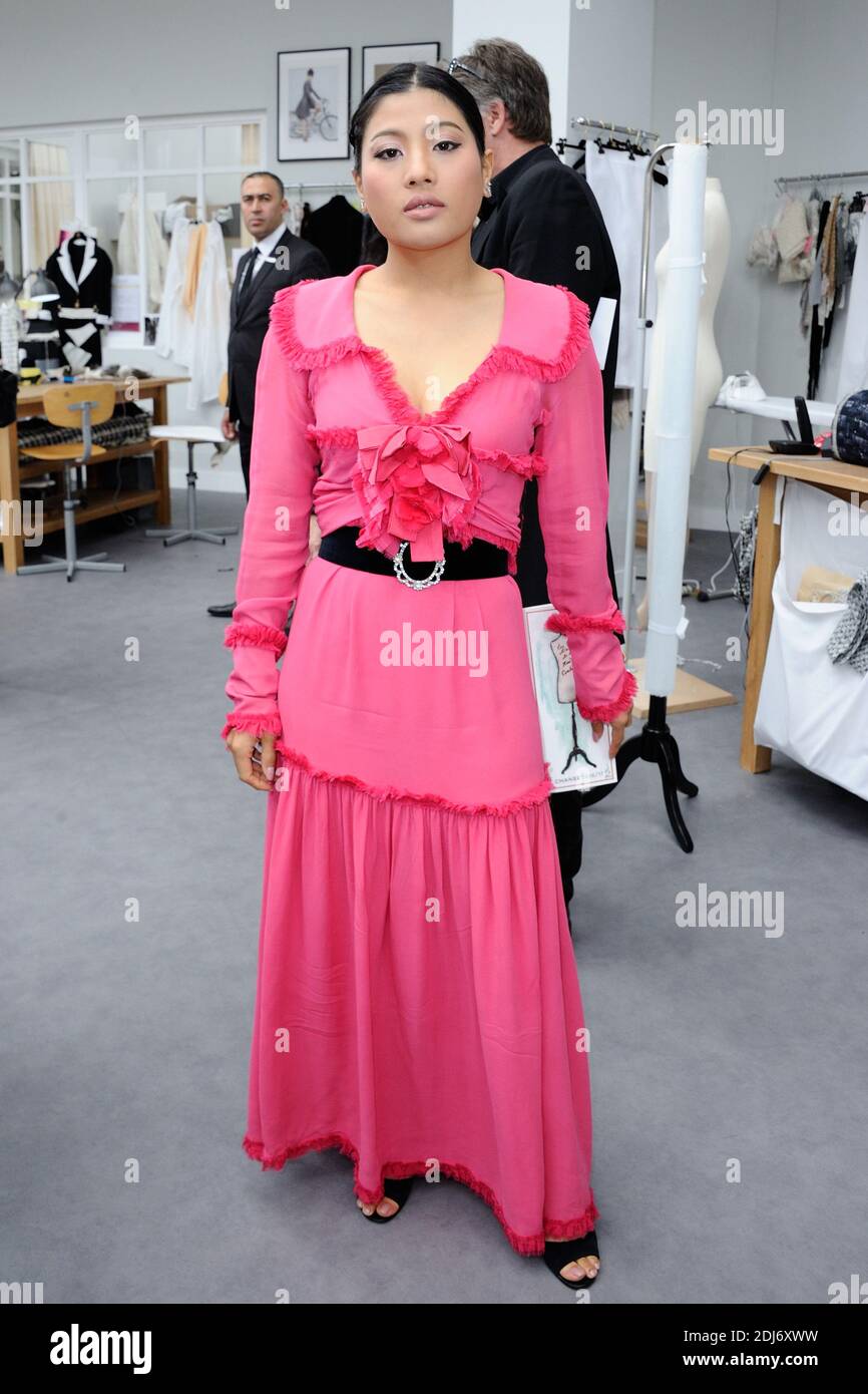 strapless open back dress The Chanel Modest Bubble Dress
