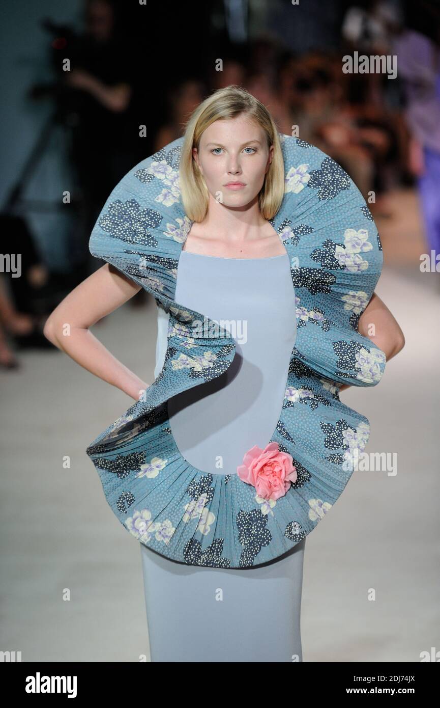 A model walks the runway during the Pierre Cardin 2016 Fashion show on July  09, 2016 in Lacoste, France. Photo by Alban Wyters/ABACAPRESS.COM Stock  Photo - Alamy