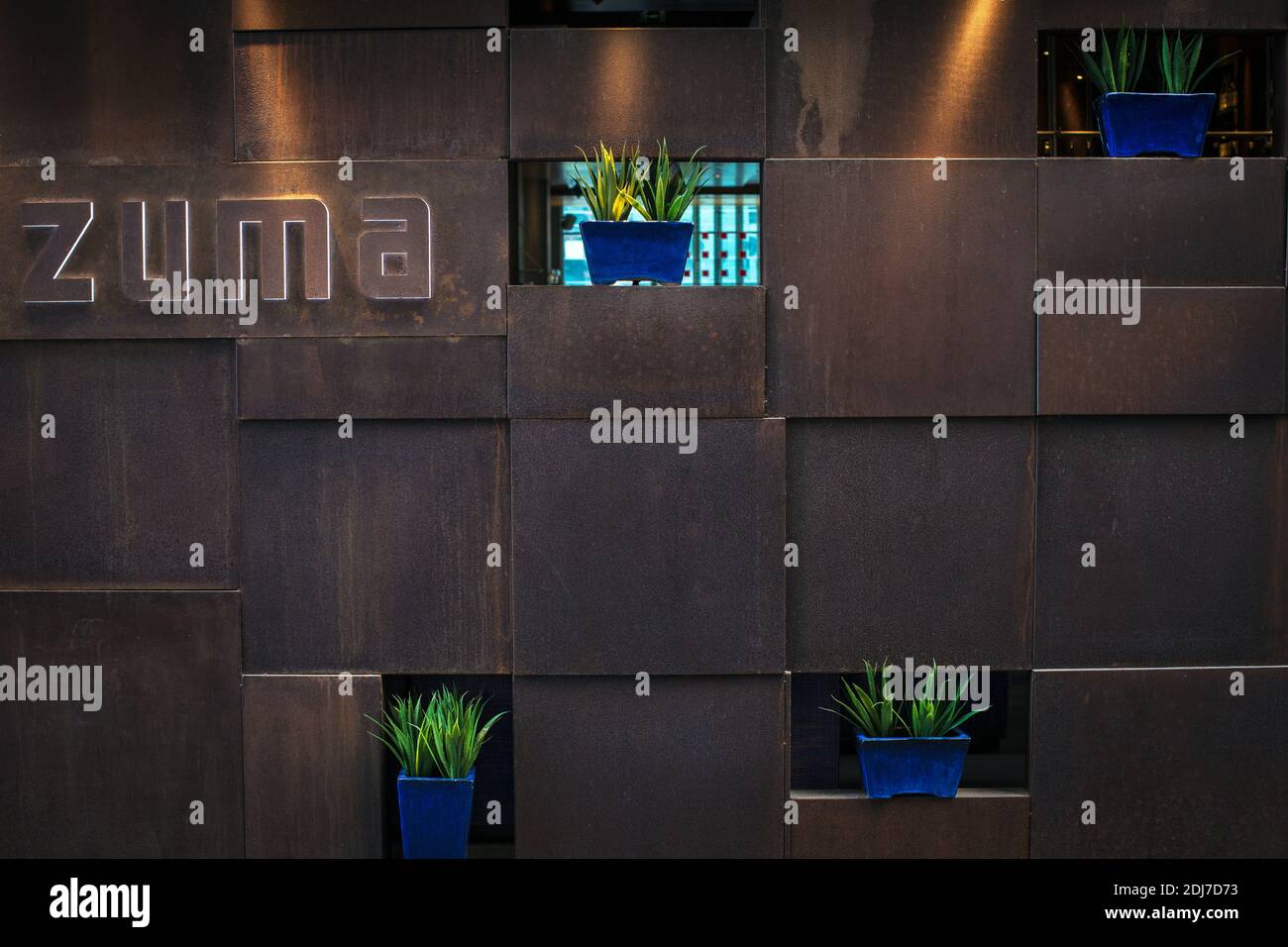 entrance to Zuma Japanese restaurant at The Gate Village adjacent the DIFC  in Dubai United Arab Emirates Stock Photo - Alamy
