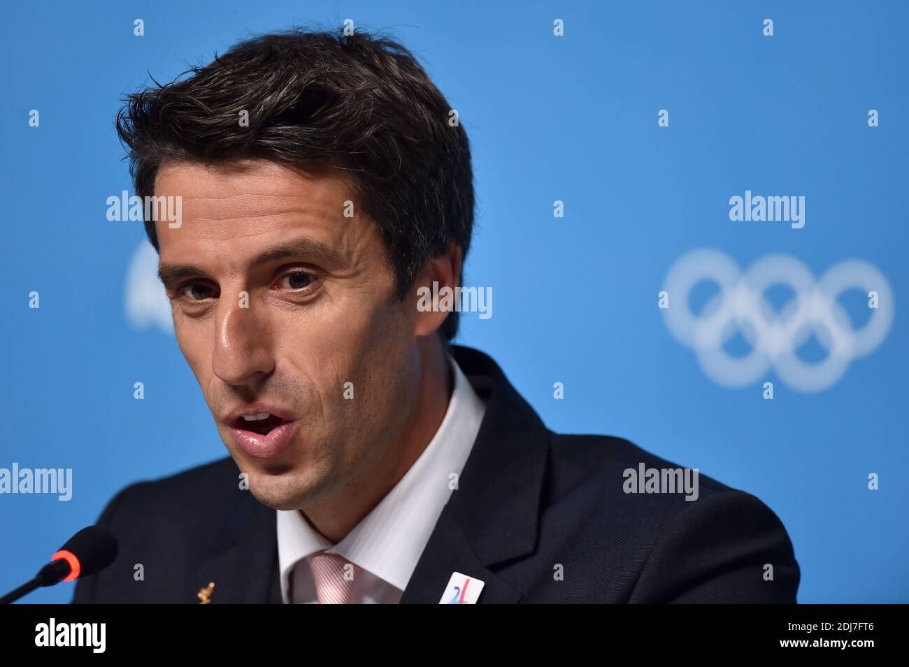 Paris 2025 CoChair and former Olympian Tony Estanguet attends the