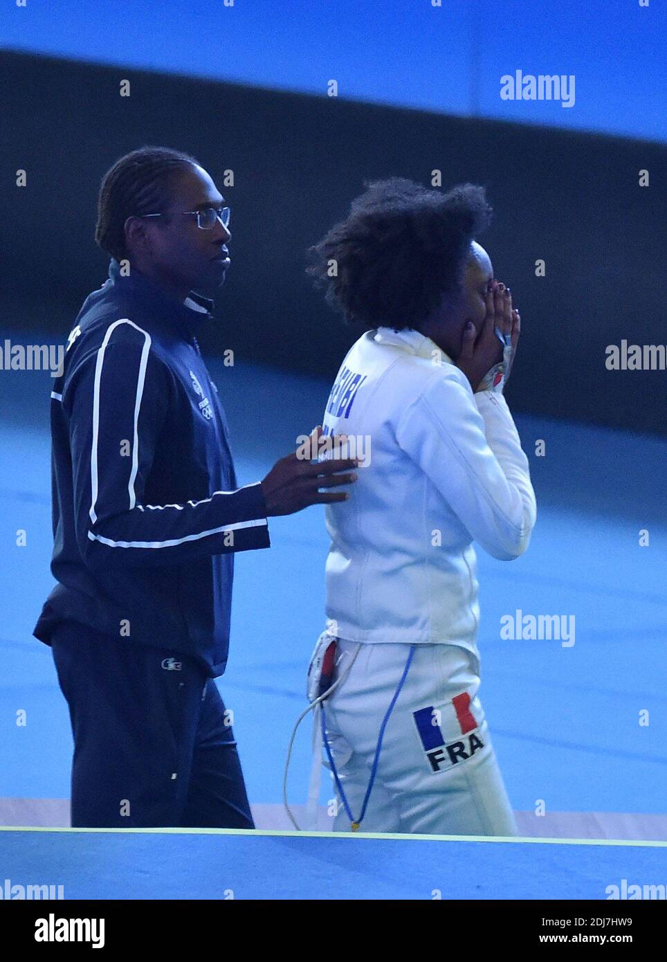 Lauren Rembi at the women's epee individual 2016 Rio Olympic Games on