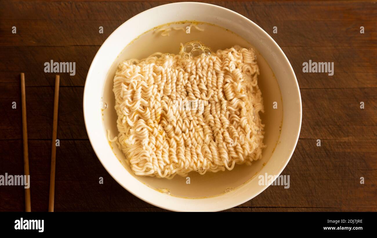 Chinese noodle soup. chinese noodles. chinese broth Stock Photo Alamy