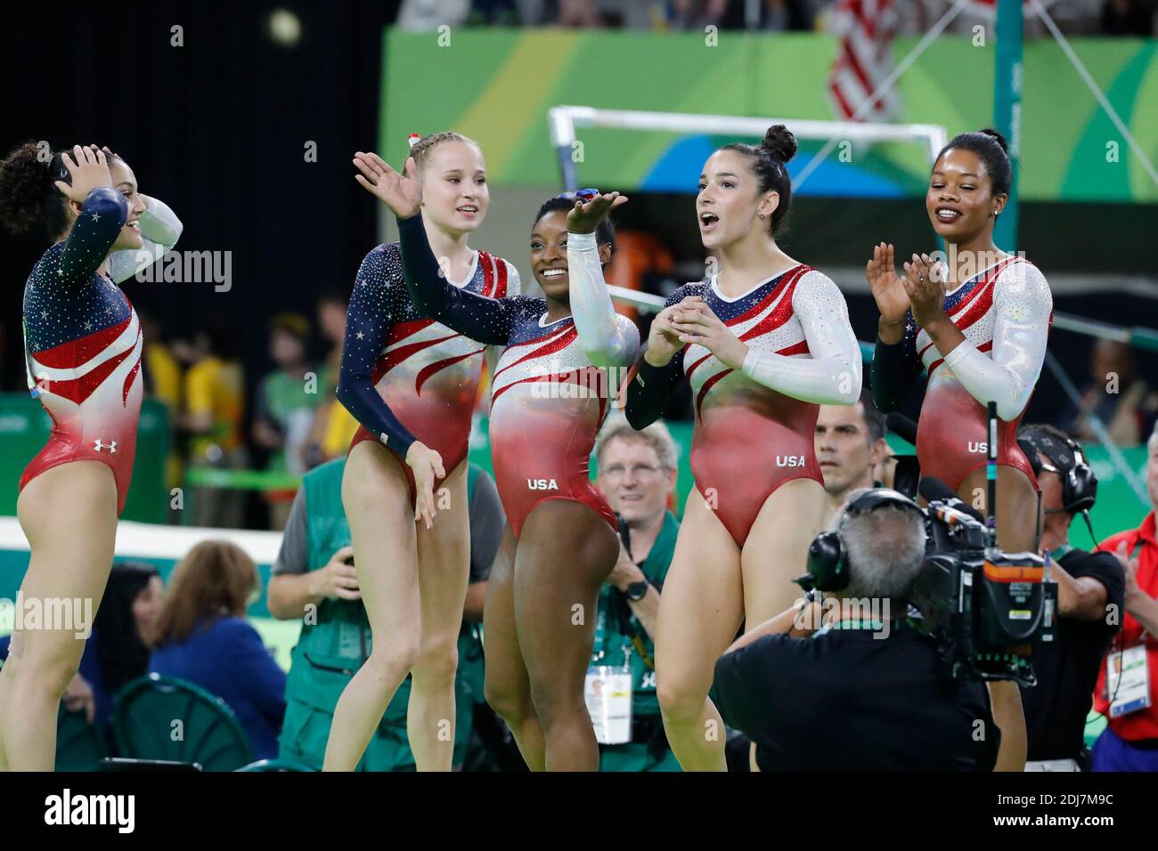 USA's Simone Biles the superstar of the US Women Gymnastics team who ...