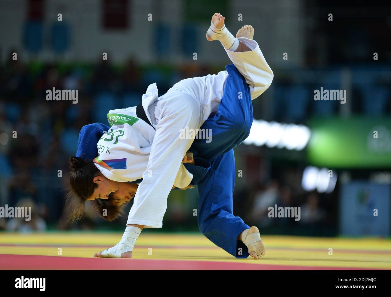 Miku Tashiro and Yarden Gerbi, women's -63kg on day 4 of the 2016 Rio Olympic Games on August 9, 2016 in Rio De Janeiro, Brazil. Photo by Lionel Hahn/ABACAPRESS.COM Stock Photo