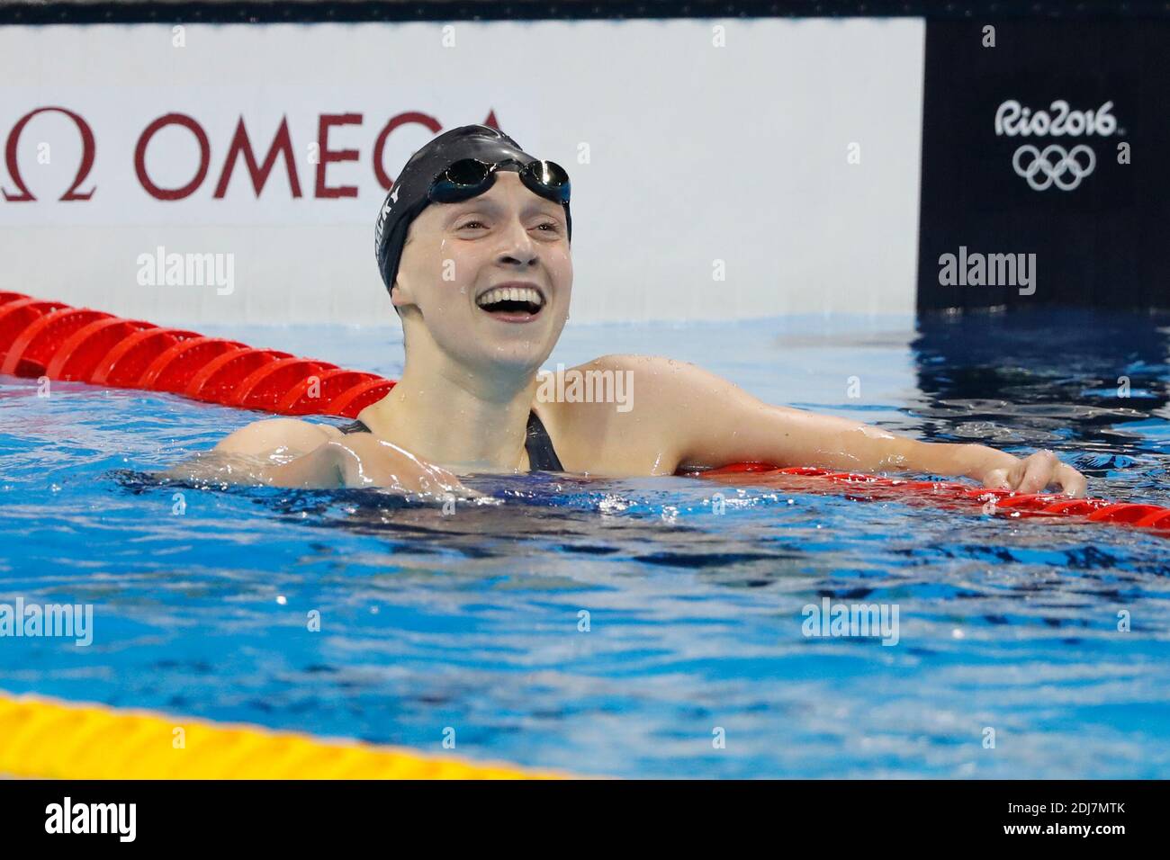 USA's Katie Ledecky won the final of the 200m freestyle women swimming ...