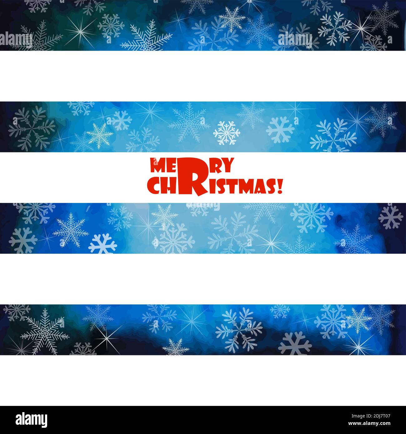 Blue background with snowflakes. Merry Christmas. Beautiful Christmas ...