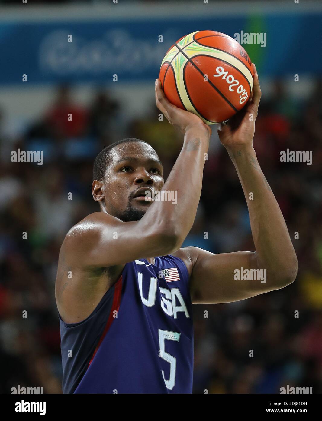 Kevin Durant Usa Team Usa S Wins Over Serbia In The Basketball Gold Medal Game On Sunday August 21 16 At The Rio Olympic Games Photo By Giuliano Bevilacqua Abacapress Com Stock Photo Alamy