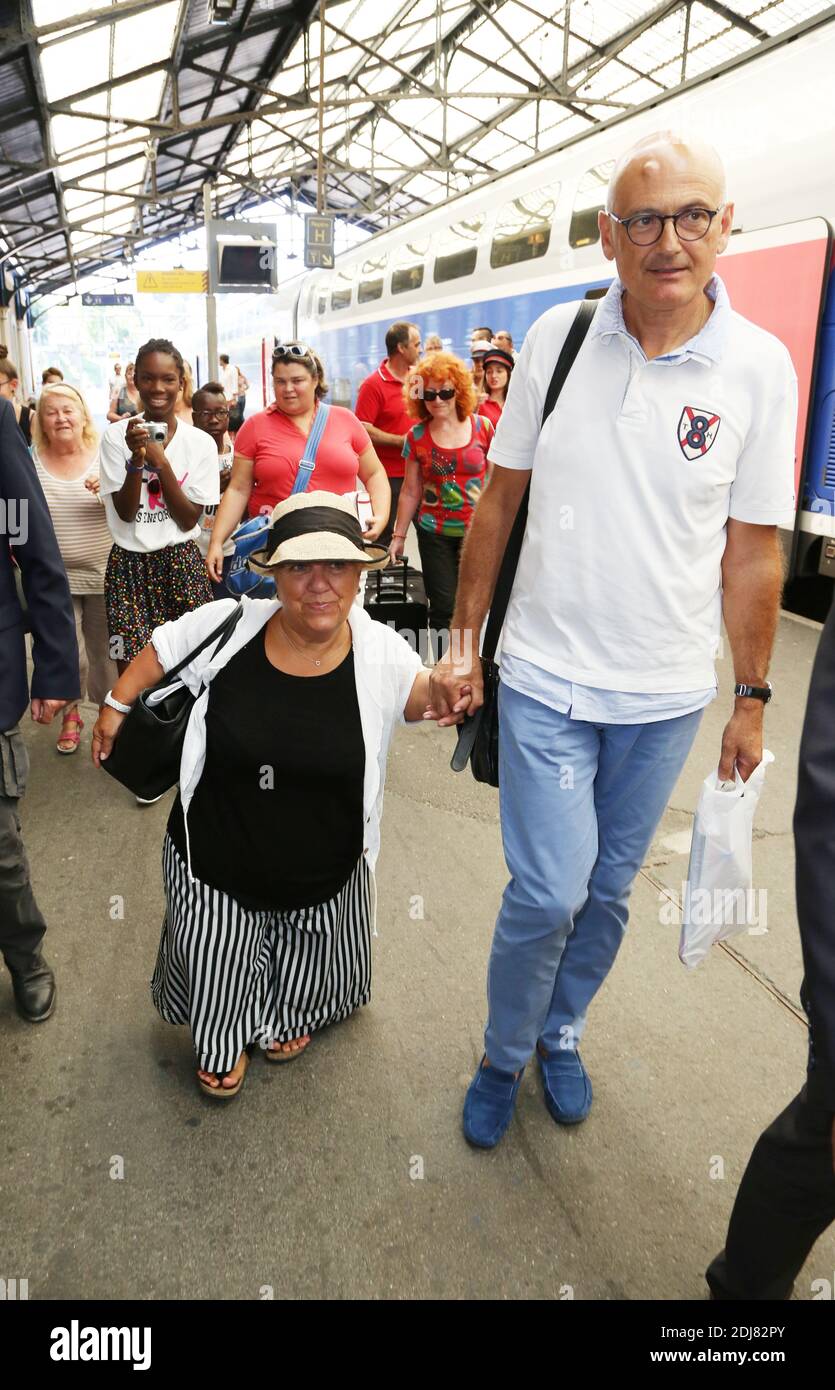 Mimie Mathy And Her Husband Benoist Gerard Arrives At The 9th Angouleme Film Festival In Angouleme France On August 25 2016 Photo By Jerome Domine Abacapress Com Stock Photo Alamy
