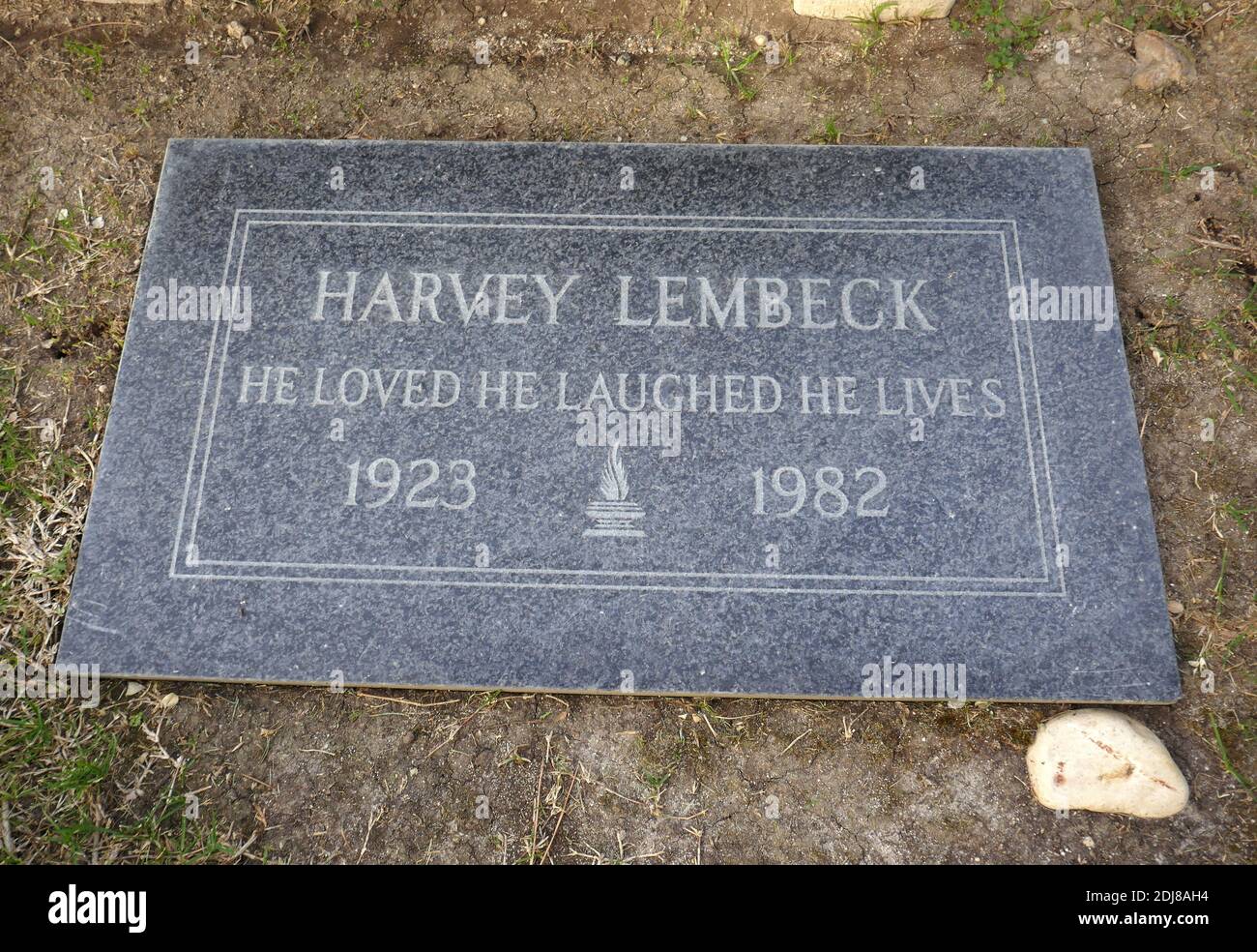 Mission Hills, California, USA 6th December 2020 A general view of atmosphere of actor Harvey Lembeck's grave in Mount Jerusalem section at Eden Memorial Park Cemetery on December 6, 2020 in Mission Hills, California, USA. Photo by Barry King/Alamy Stock Photo Stock Photo