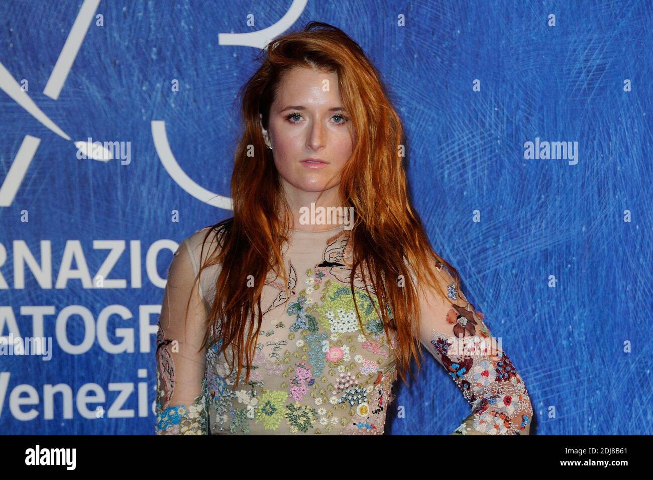 Grace Gummer (daughter of Meryl Streep) attending the 'Franca Chaos and Creation' Premiere on the Lido in Venice, Italy as part of the 73rd Mostra, Venice International Film Festival on September 02, 2016. Photo by Aurore Marechal/ABACAPRESS.COM Stock Photo