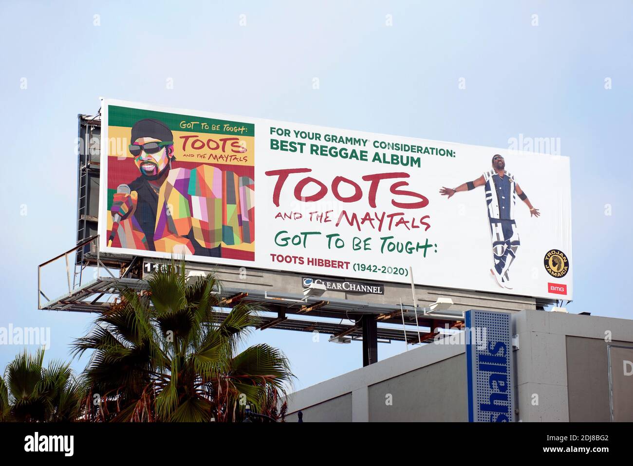 Toots billboard Hollywood Blvd., 2020 Stock Photo