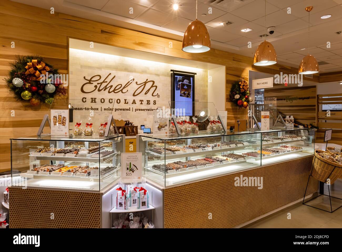 Las Vegas, NOV 14, 2020 - Interior view of the Ethel M Chocolate Factory  Stock Photo - Alamy