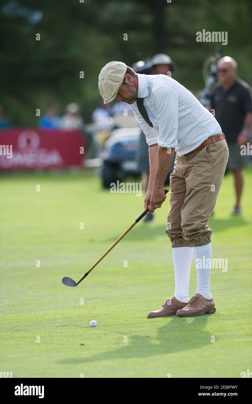 Paolo Quirici during the 'Turn Back Time Golf Challenge' after the third  round of the Omega European Masters the at Crans-sur-Sierre Golf Club on  September 3, 2016 in Crans-Montana, Switzerland. Photo by