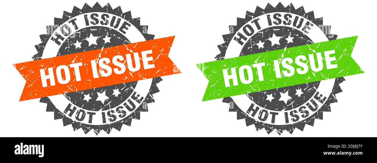 Issue Imge hot issue grunge stamp set. hot issue band sign Stock Vector Image ...