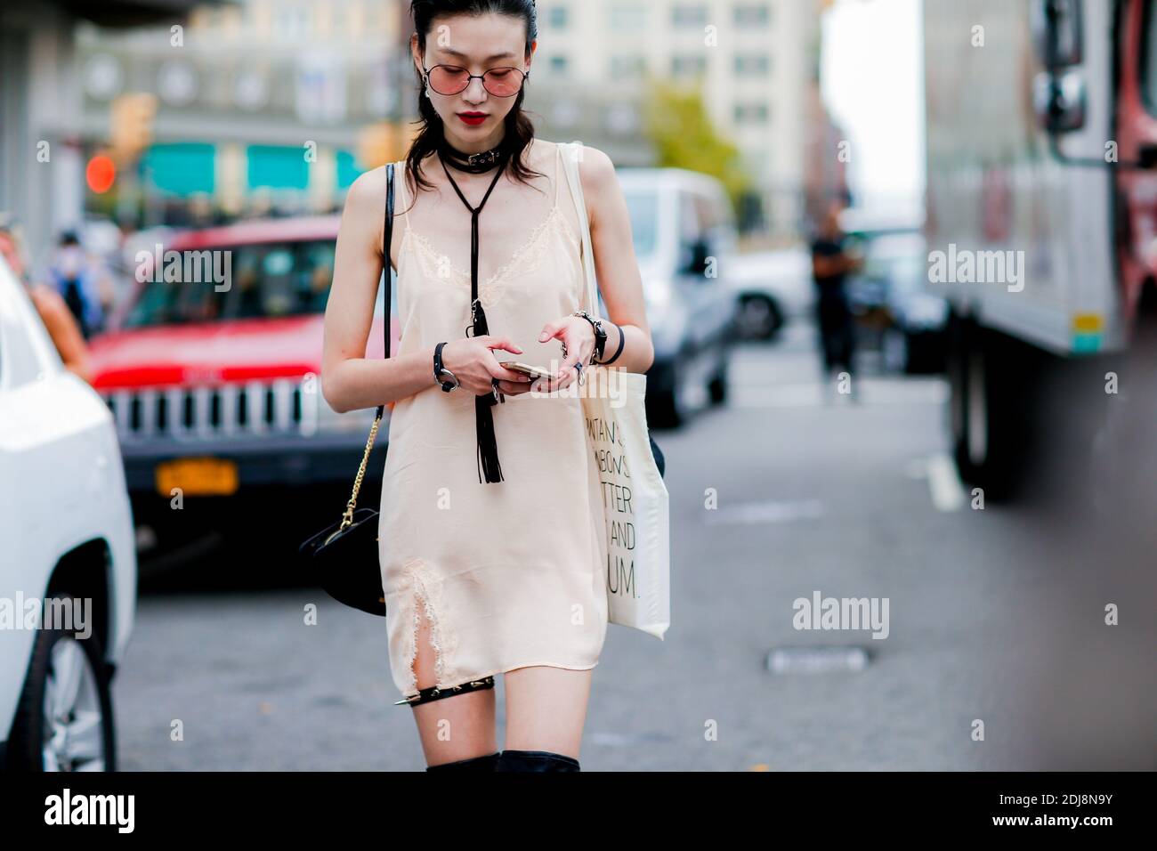 Model Sora Choi during the NYFW, in New York City, NY, USA. Photo by  Marie-Paola Bertrand-Hillion/ABACAPRESS.COM Stock Photo - Alamy