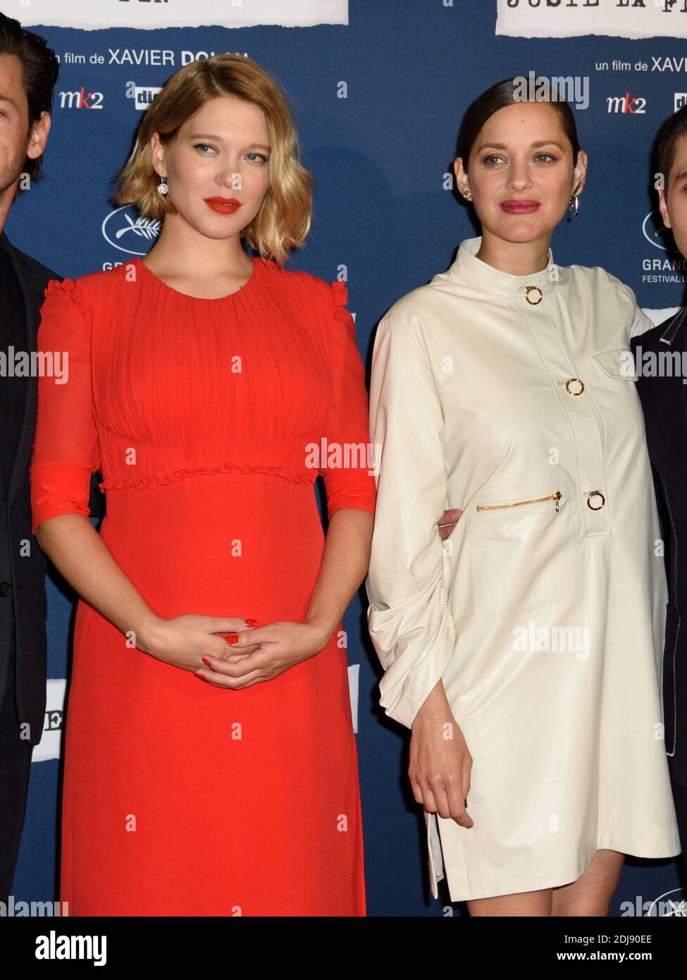 Lea Seydoux and Adele Exarchopoulos (pregnant) attending the Louis