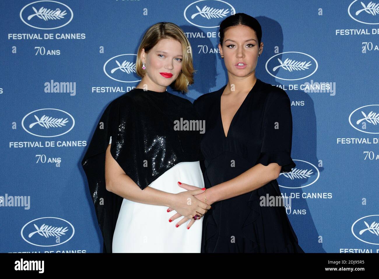 Adele Exarchopoulos (pregnant) and Camille Seydoux attending the