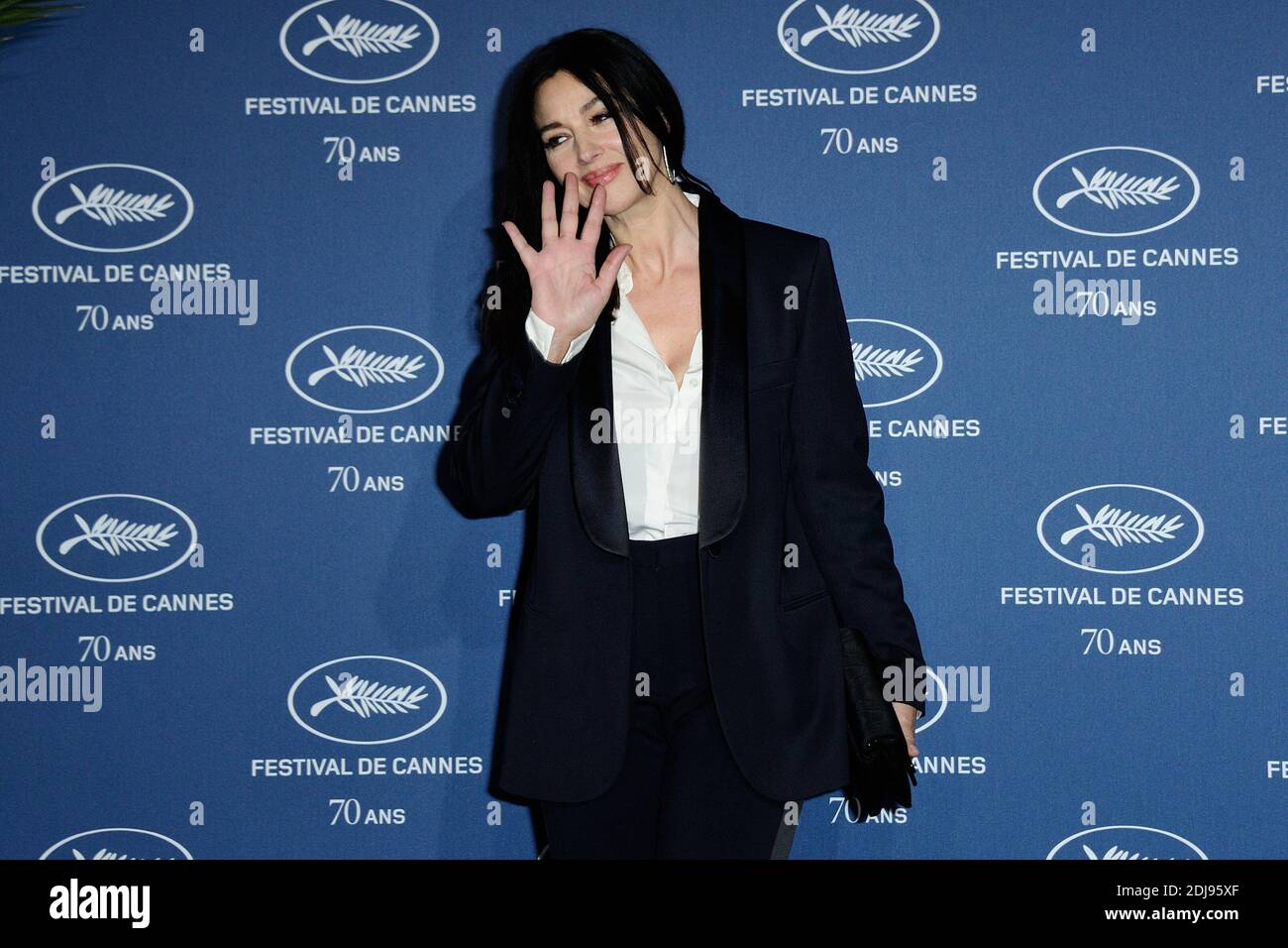File photo : Monica Bellucci attending the 70th Cannes Film Festival Anniversary Party at the Palais Des Beaux Arts in Paris, France on September 20, 2016. Italian-French actress Monica Bellucci will serve as master of ceremonies of this year's 70th anniversary Cannes Film Festival. The former Bond girl will preside over the opening and closing ceremonies of the festival in May. Photo byAurore Marechal/ABACAPRESS.COM Stock Photo