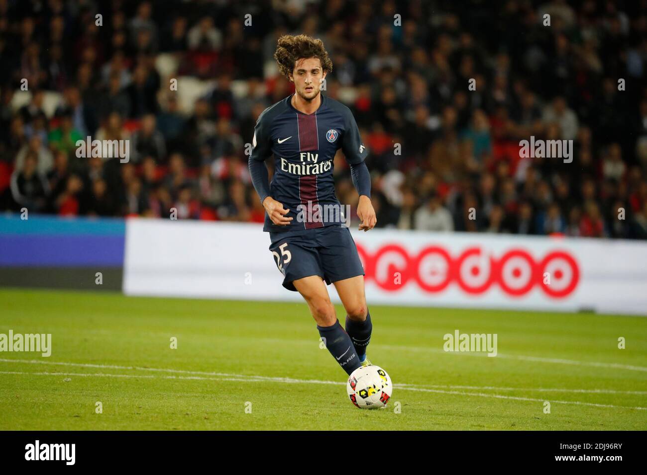 PSG's Adrien Rabiot during the French First League soccer match, PSG vs ...