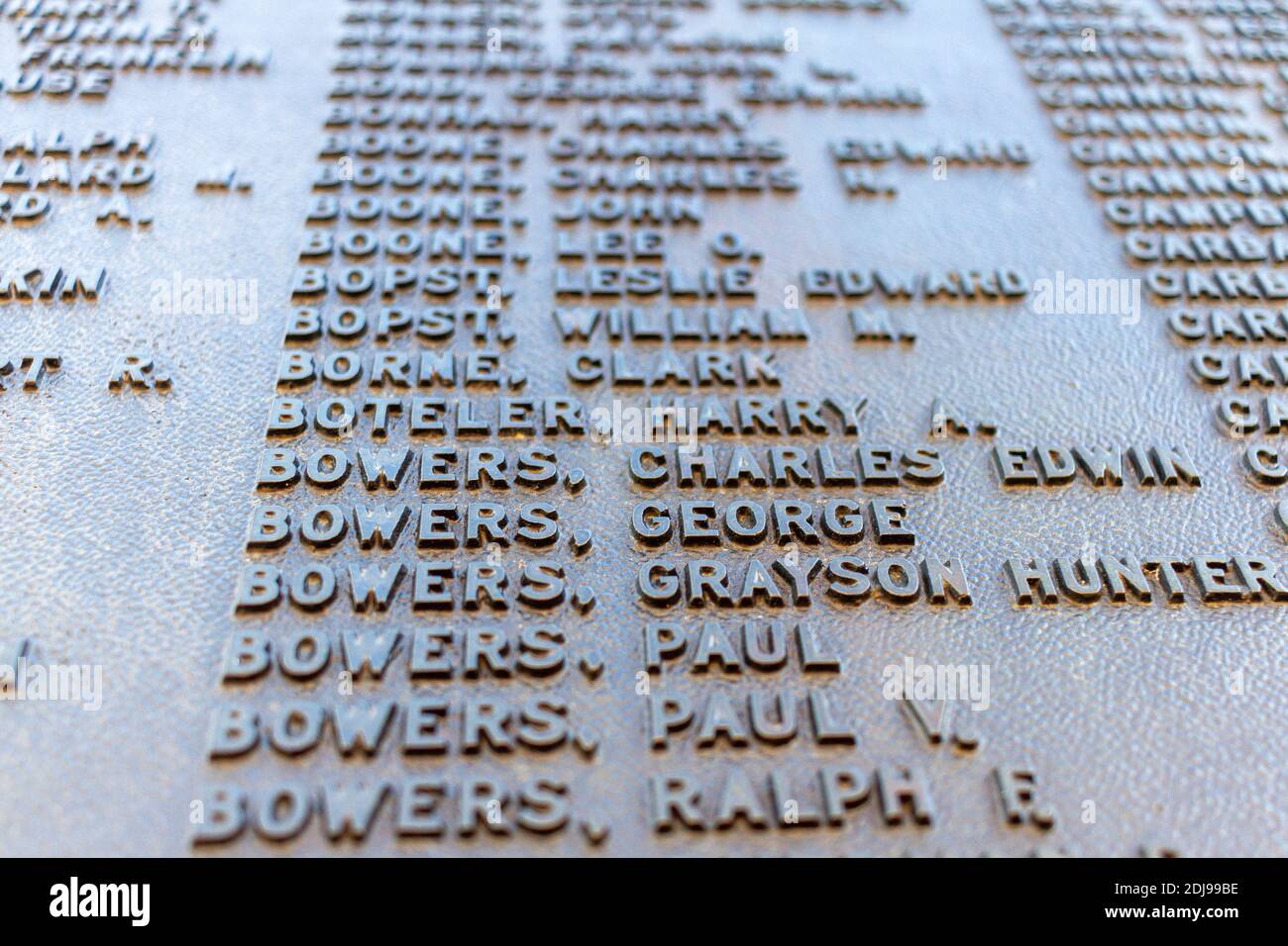 Frederick, Maryland, USA 11-23-2020: Long list of individuals from ...