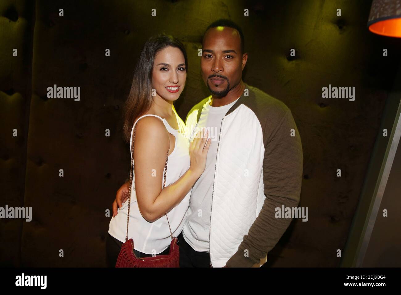 Charlotte Namura and her husband Jean-Luc Guizonne attending the launch of the new game FIFA 2017 (also called FIFA 17) held at 'Cercle Cadet' in Paris, France, on September 26, 2016. Photo by Jerome Domine/ABACAPRESS.COM Stock Photo