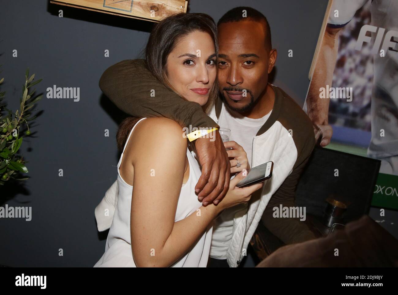 Charlotte Namura and her husband Jean-Luc Guizonne attending the launch of the new game FIFA 2017 (also called FIFA 17) held at 'Cercle Cadet' in Paris, France, on September 26, 2016. Photo by Jerome Domine/ABACAPRESS.COM Stock Photo